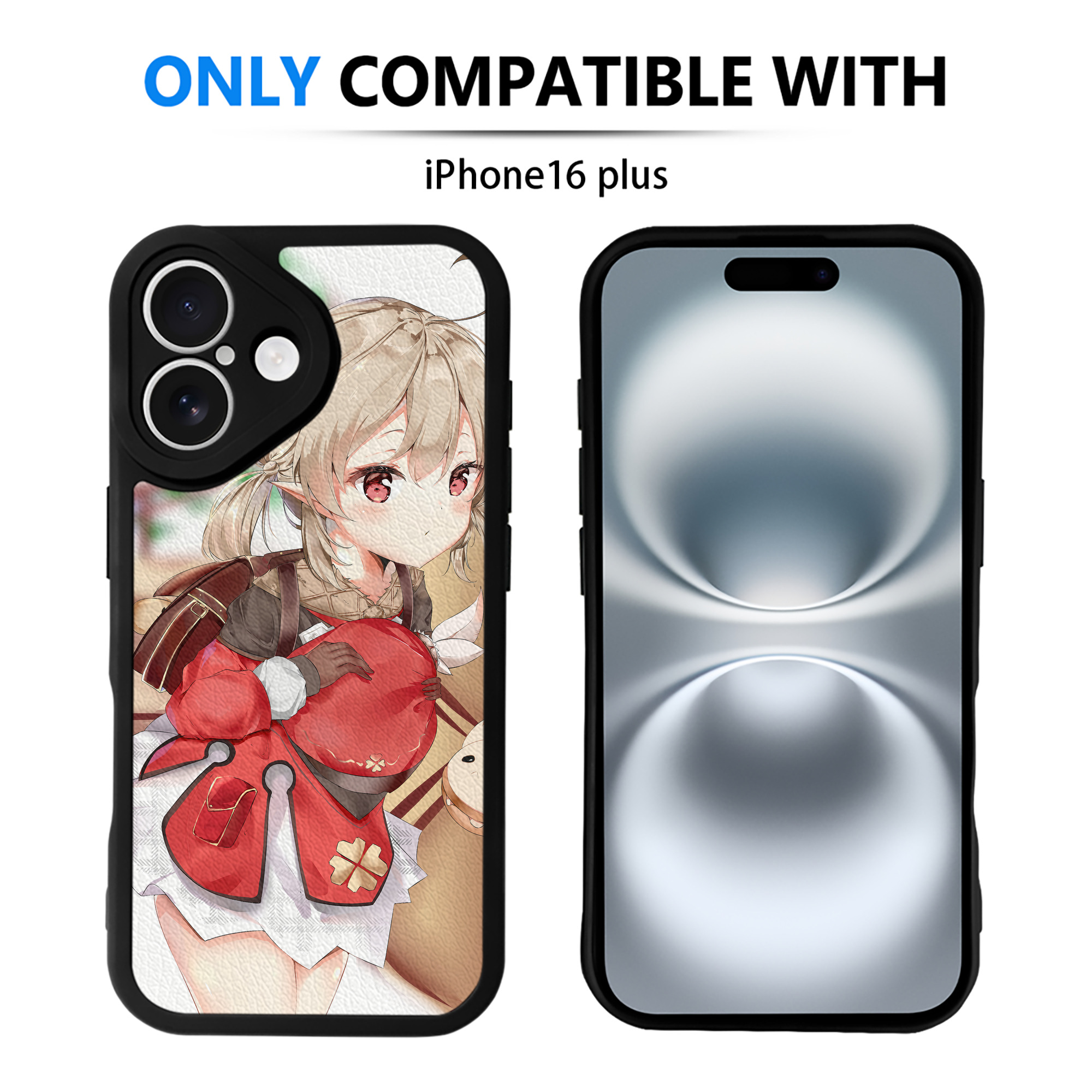 げんし神 genshin 【iPhone 16シリーズ対応】シリコンスマホケース（レザー調） 材質：シリコン